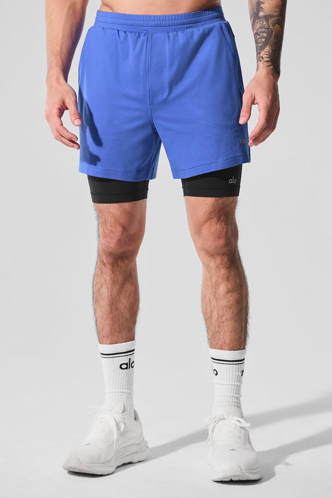 Alo Conquer React 2-In-1 Performance Short - Marathon Blue/Black