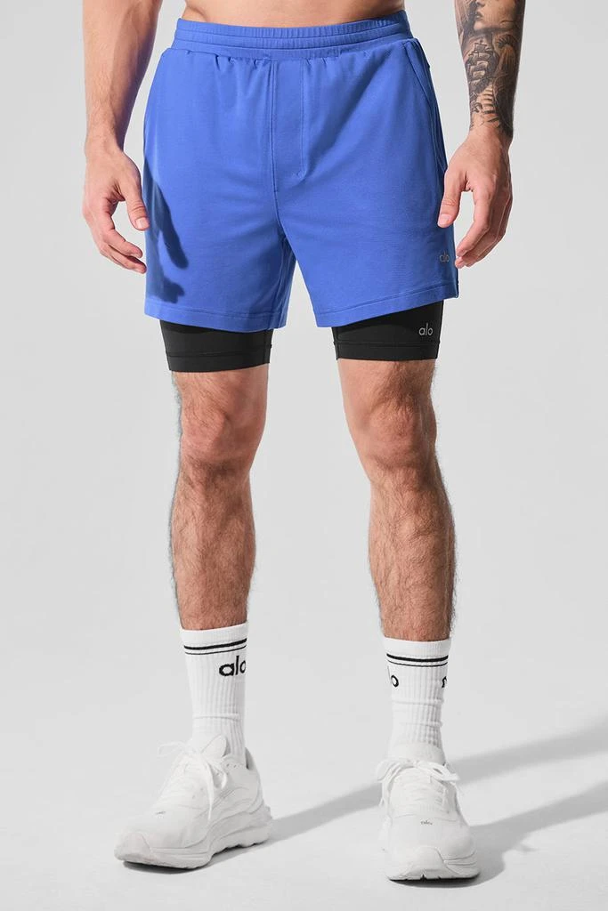 Alo Conquer React 2-In-1 Performance Short - Marathon Blue/Black 1