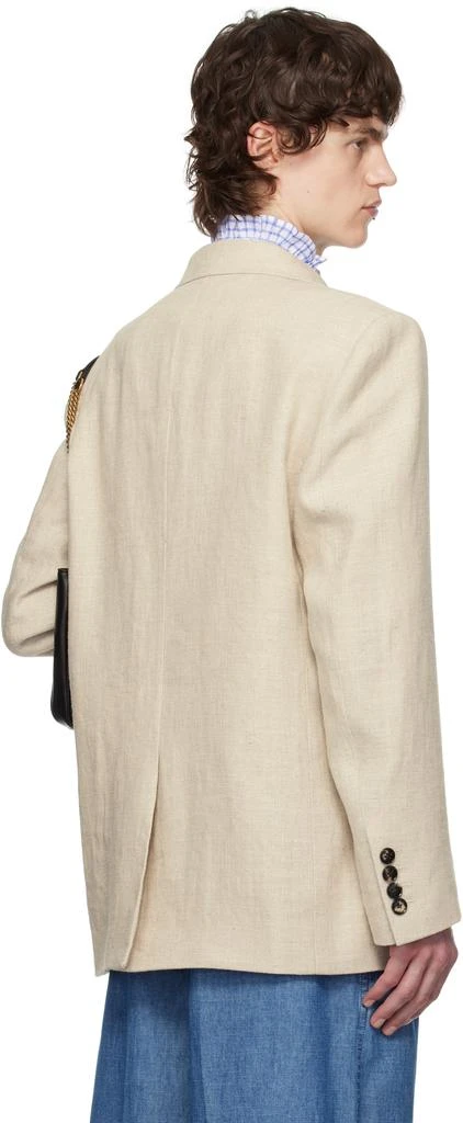 Valentino Beige Double-Breasted Blazer 3