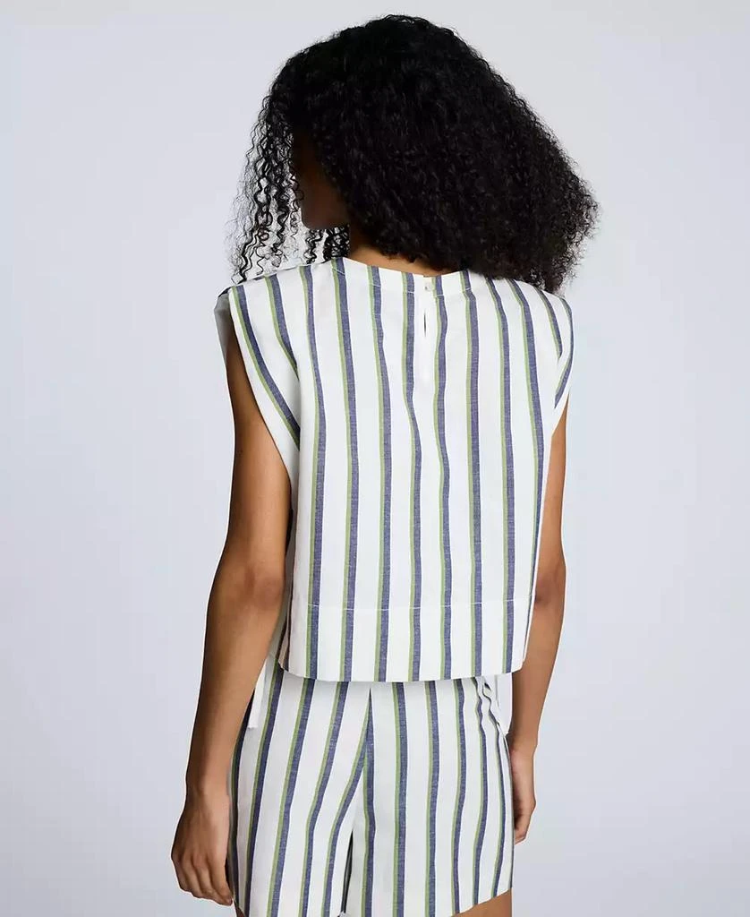 Kenneth Cole Women's Striped Tie-Side Tank Top 2