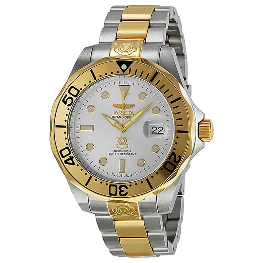 Invicta Open Box - Invicta Pro Diver Grand Diver Automatic Silver Dial Men's Watch 3050