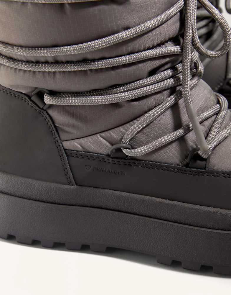 OYSHO OYSHO Combined lace-up boot in mole 3