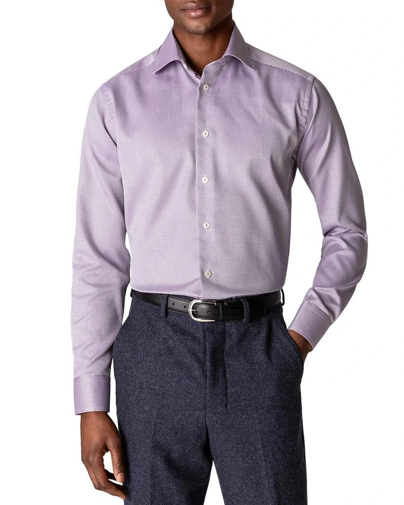 Eton Slim Fit Textured Solid Shirt 1