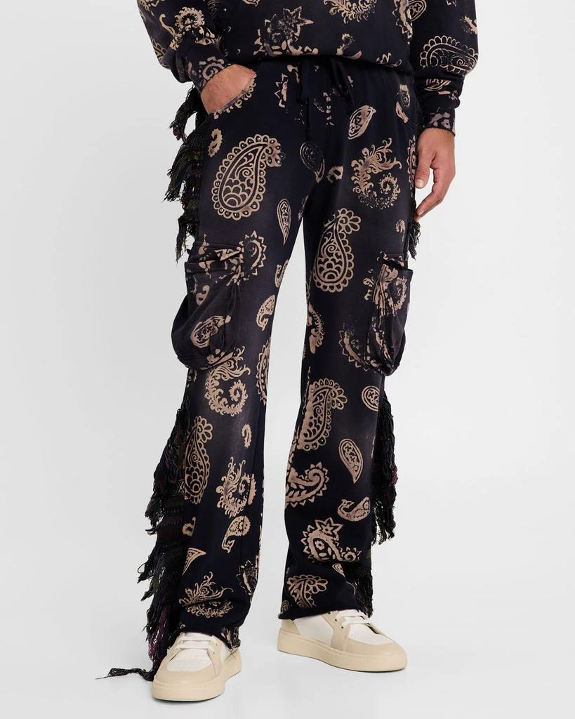 Alchemist Men's Paisley Fringe Sweatpants 4