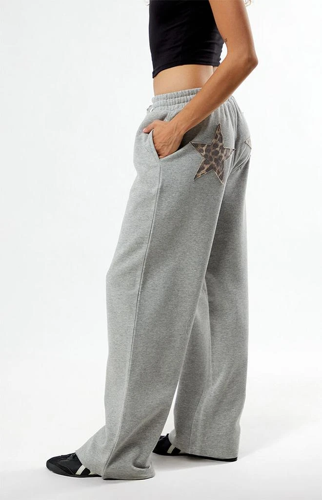 LA Hearts Leopard Star Baggy Sweatpants 3