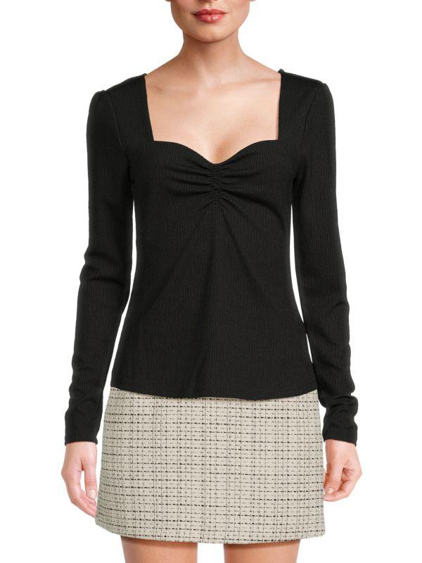 French Connection Sonya Ribbed Top