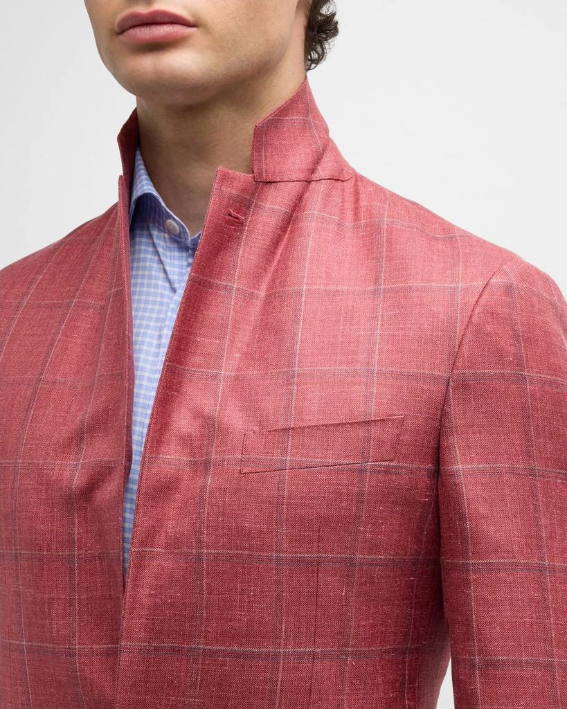 Canali Men's Windowpane Sport Coat 8