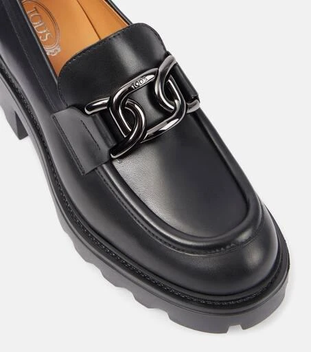 Tod's Leather loafer pumps 6