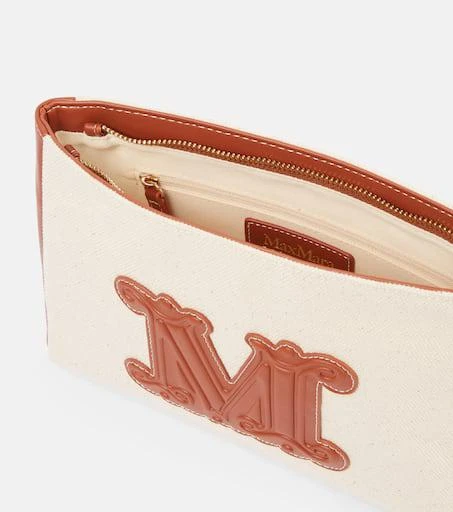 Max Mara Casciabeach Small canvas clutch 3
