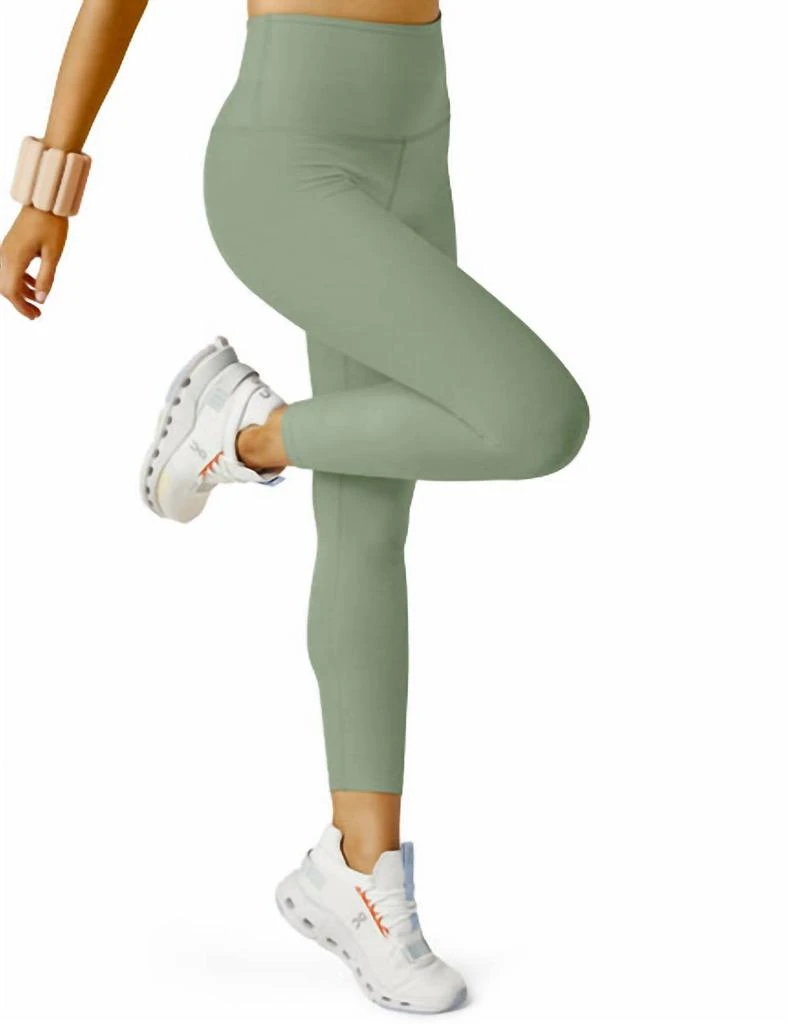 Beyond yoga Spacedye Caught In The Midi High Waisted Legging In Minty Slate Heather 2