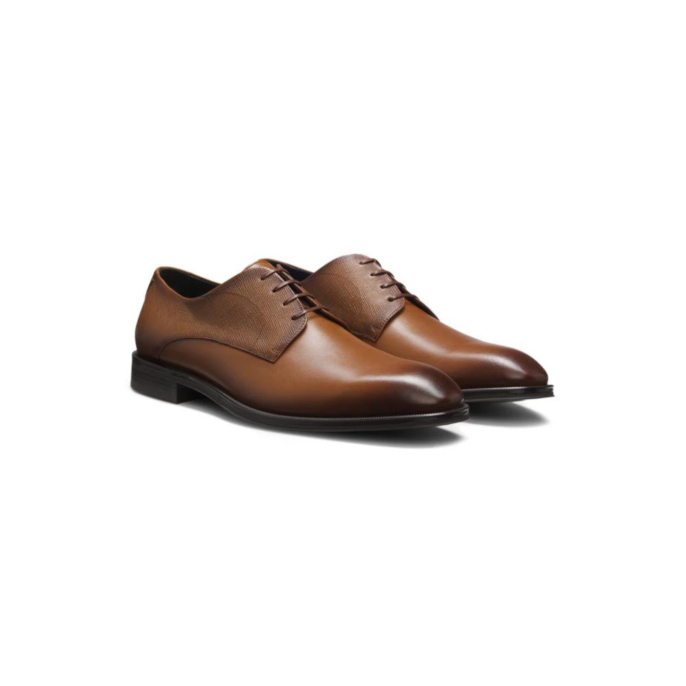 Hugo Boss Derby shoes in textured and smooth leather