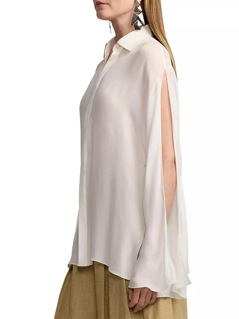 Ralph Lauren Karen Silk Georgette Blouse 4