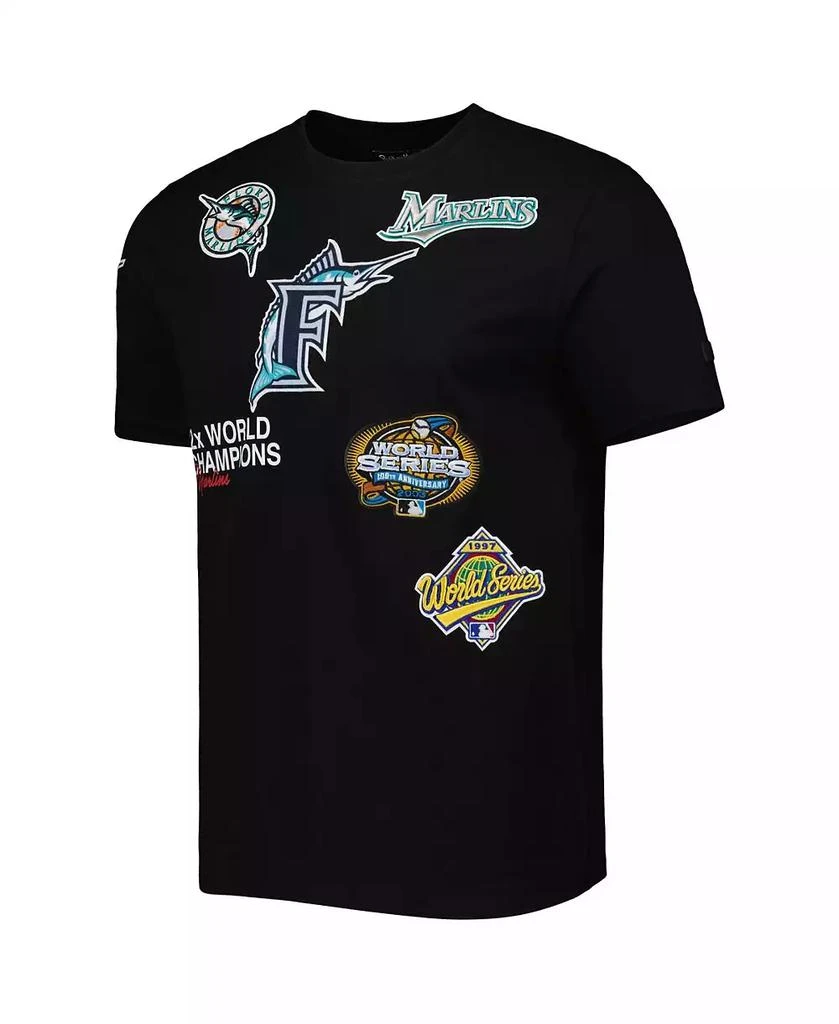 Pro Standard Men's Black Florida Marlins Championship T-shirt 4