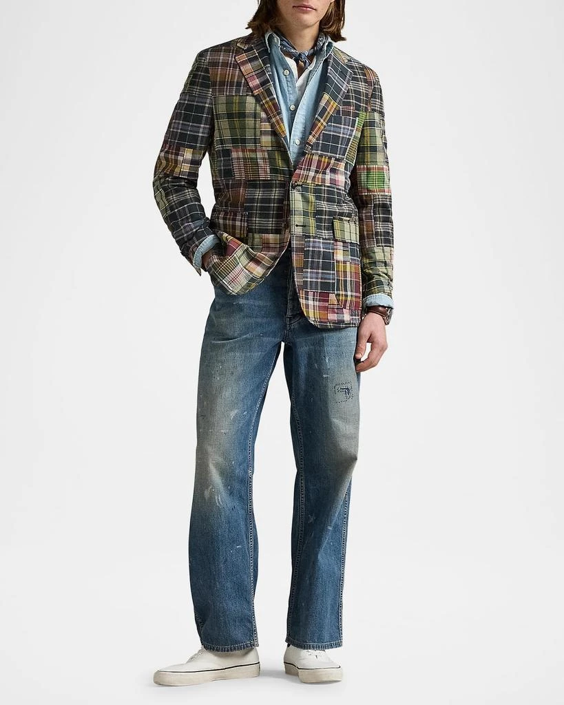 Ralph Lauren Men's Soft Tailored Patchwork Sport Coat 3