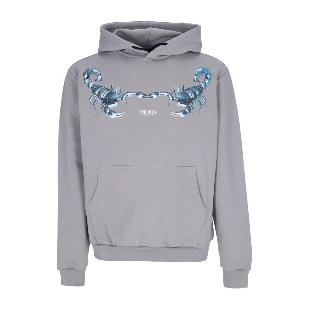 PHOBIA Lightweight Hoodie Men's Scorpion Hoodie Grey/petroleum