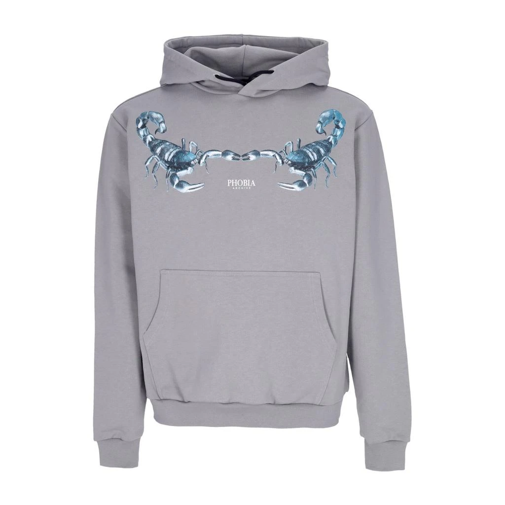PHOBIA Lightweight Hoodie Men's Scorpion Hoodie Grey/petroleum 1