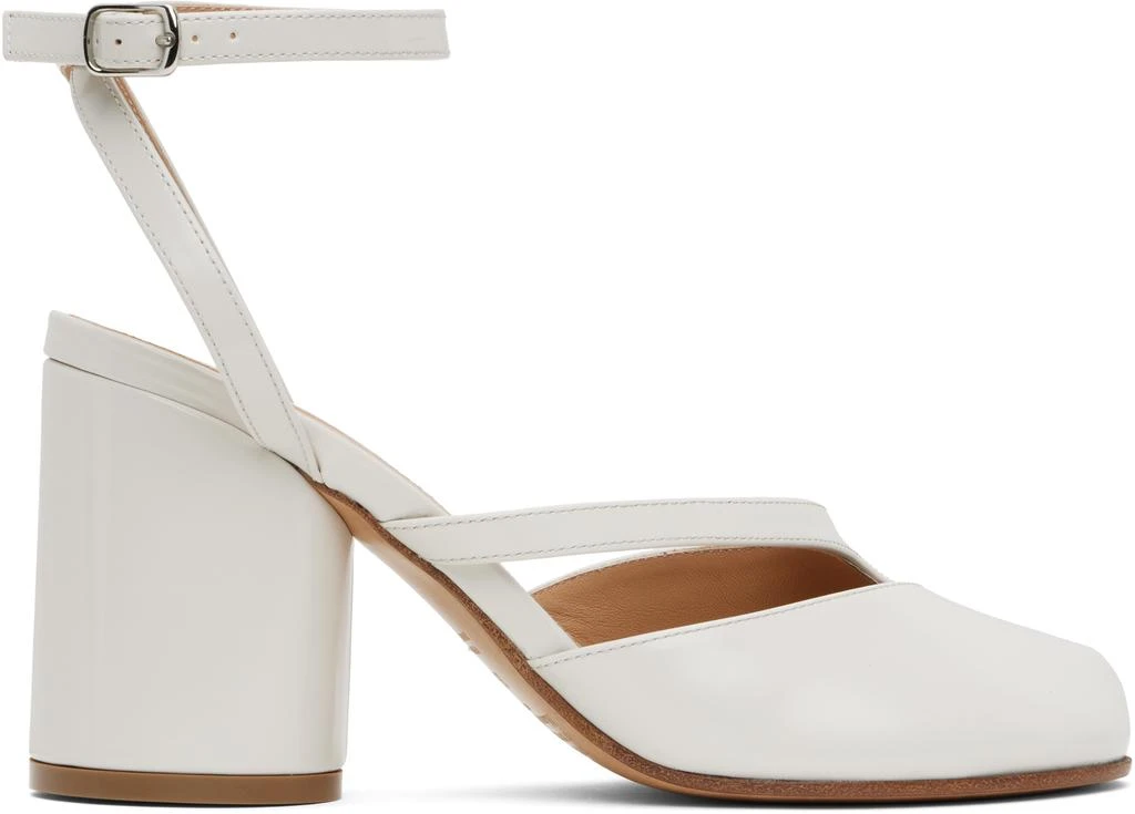 MAISON MARGIELA Off-White Tabi Pump Sandal Heels 1