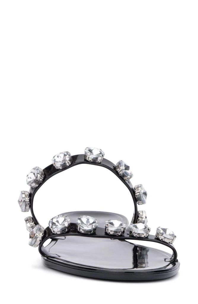NEW YORK AND COMPANY Chava Rhinestone Jelly Sandal 2