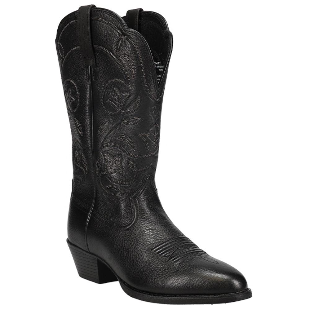 Ariat Heritage Embroidered Round Toe Cowboy Boots