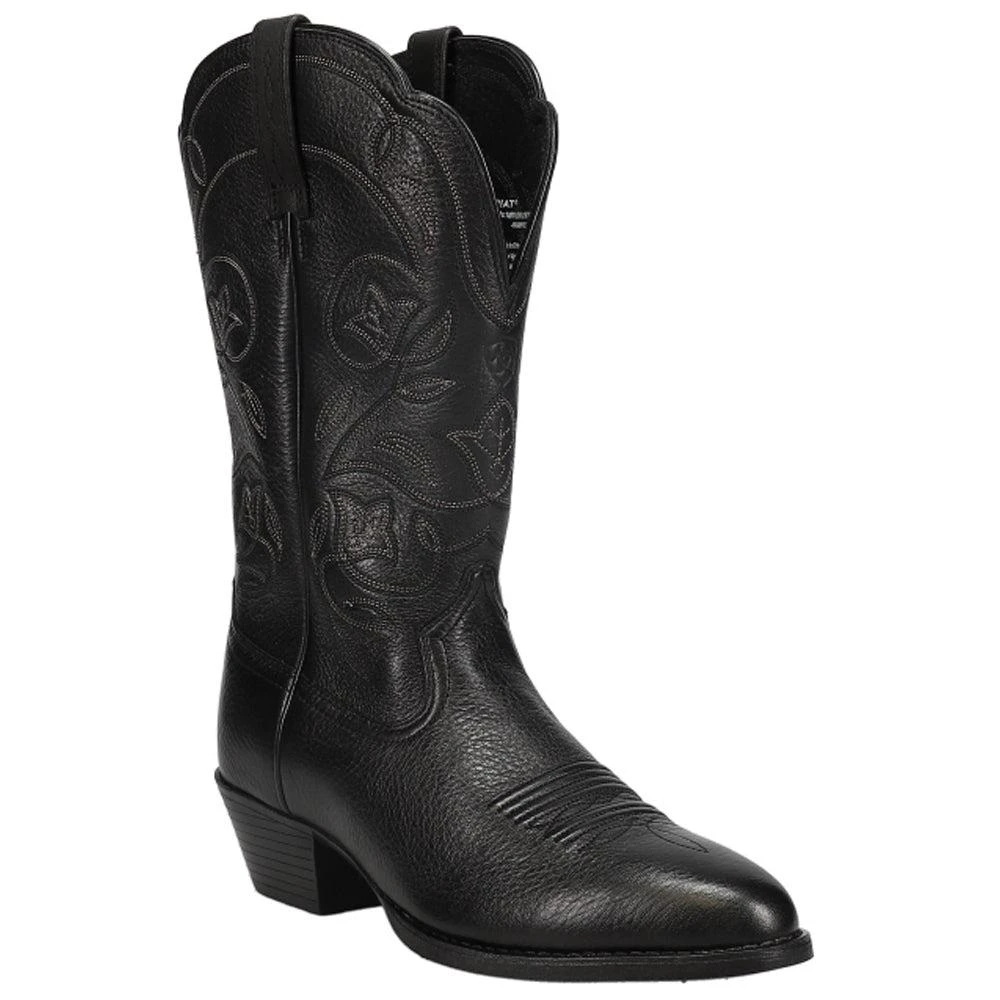 Ariat Heritage Embroidered Round Toe Cowboy Boots 2