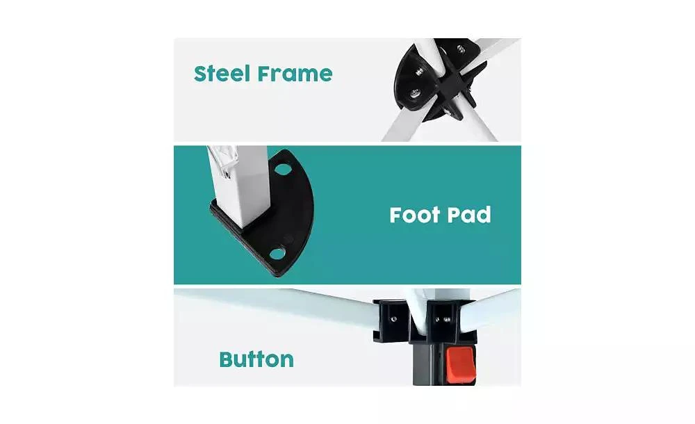 Flynama 10x10ft Folding Canopy with 4 Removable Sidewalls Outdoor Event Shelter UPF 50 Plus Gazebo Tent 6