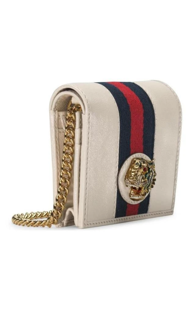 Gucci White Rajah Chain Card Case Wallet 2