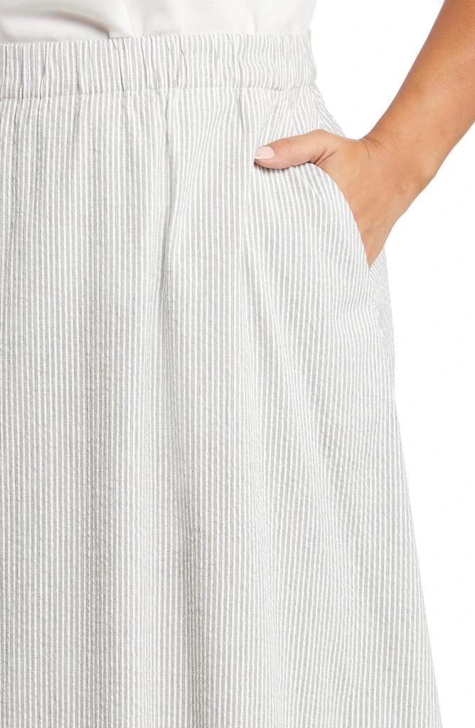 Eileen Fisher Organic Cotton A-Line Skirt 4