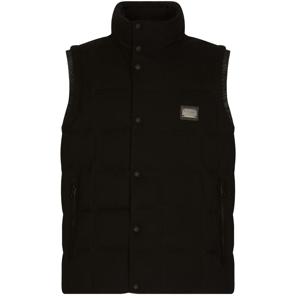 【関税&送料込】Dolce & Gabbana Vest DOLCE & GABBANA STAFF Vest Waistcoat Gray Cotton Rayon IT52