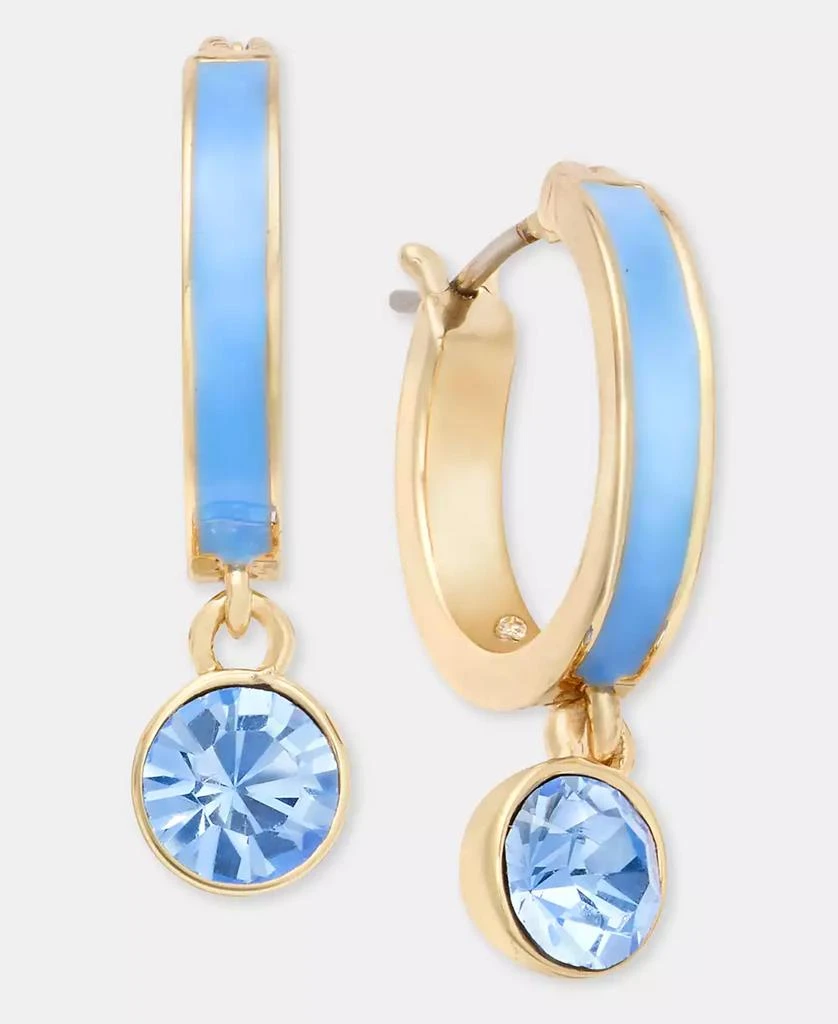 Givenchy Color Crystal 
Inlay Hoop Earrings 3