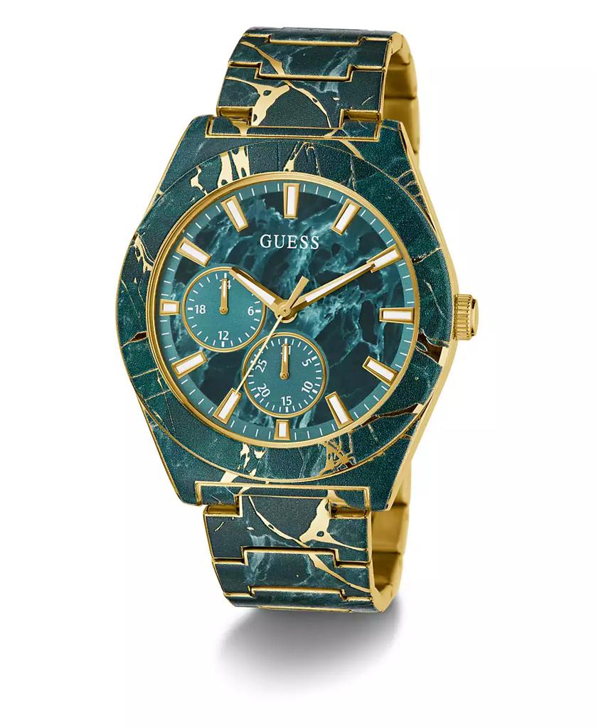 GUESS Men's Green Multi-function Watch, 44mm