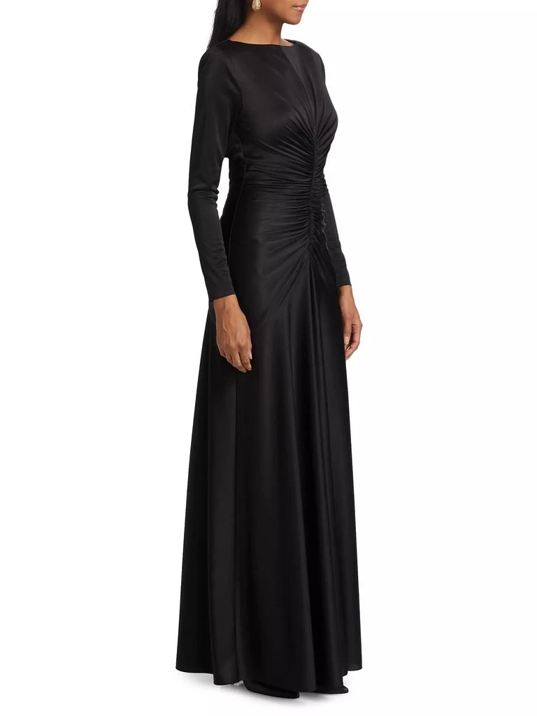 ET OCHS Thea Satin Ruched Gown 4