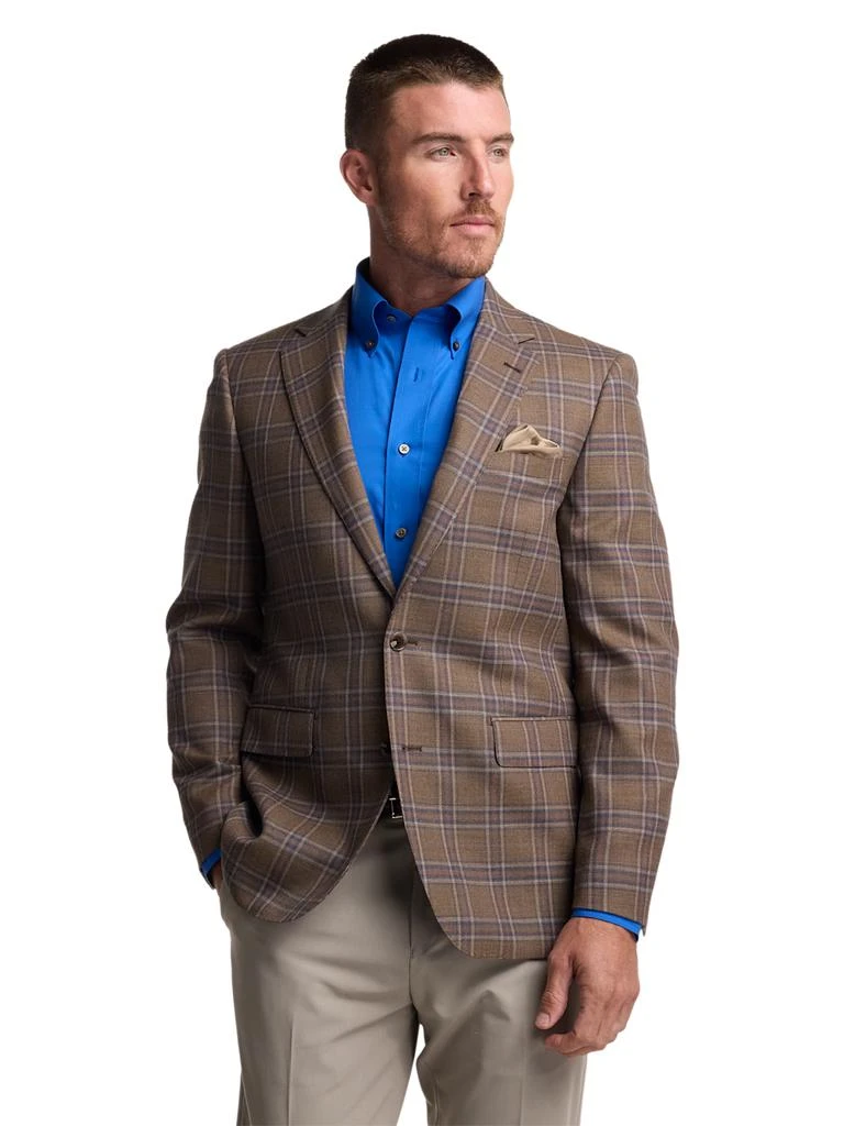 Paul Fredrick Wool Windowpane Single Breasted Notch Lapel Sport Coat 2