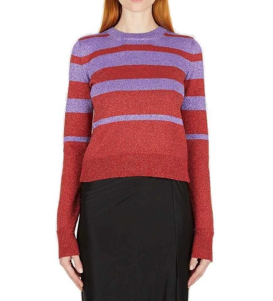 Paco Rabanne Paco Rabanne Metallic Striped Knitted Sweater 1