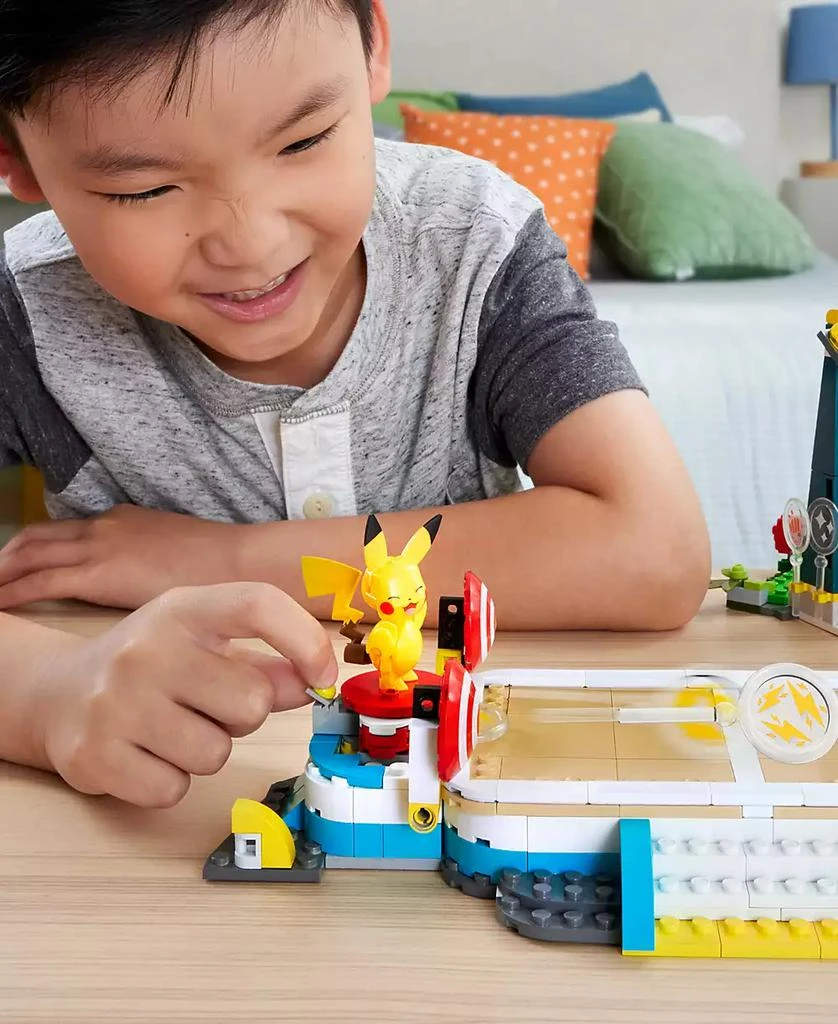 Pokemon MEGA Training Stadium Building Toy Kit with 5 Action Figures, 1101 Pieces 4