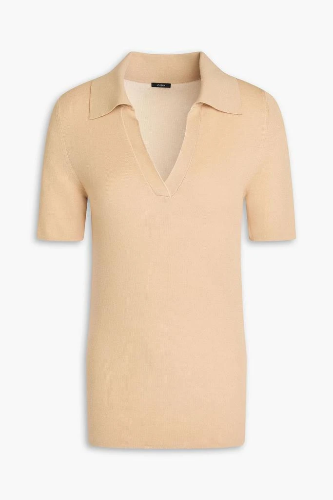 Joseph Ribbed-knit polo shirt 1