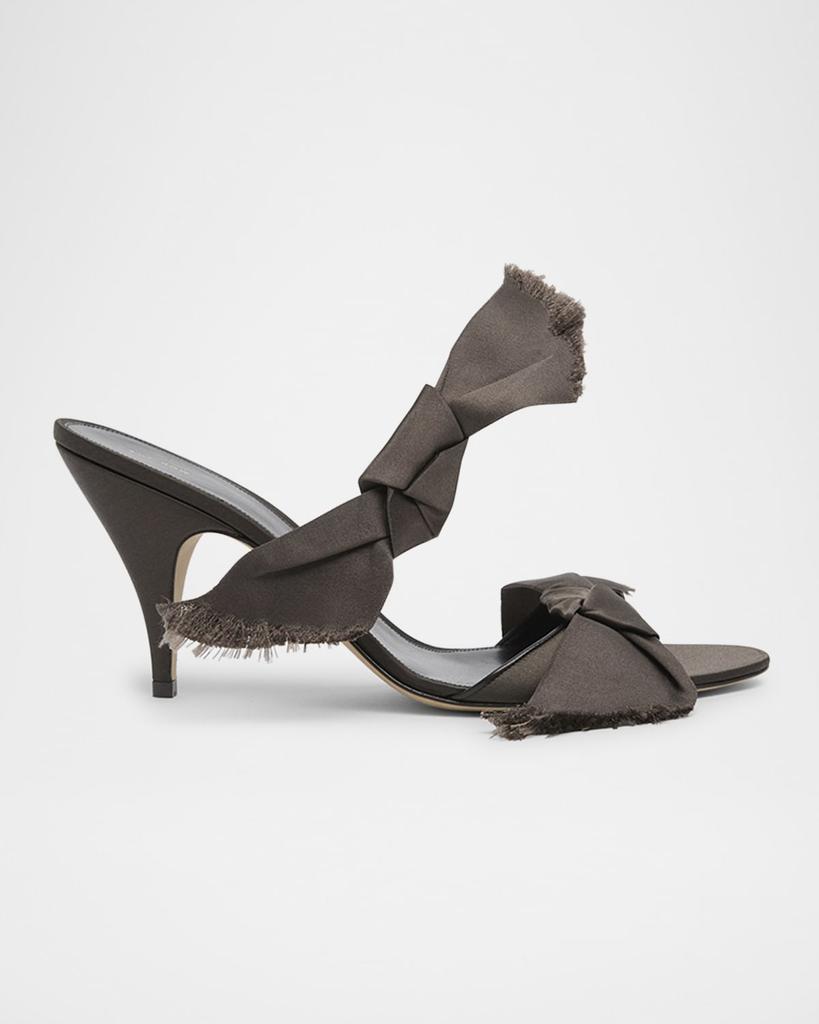 The Row Vika Silk Knot Slide Sandals