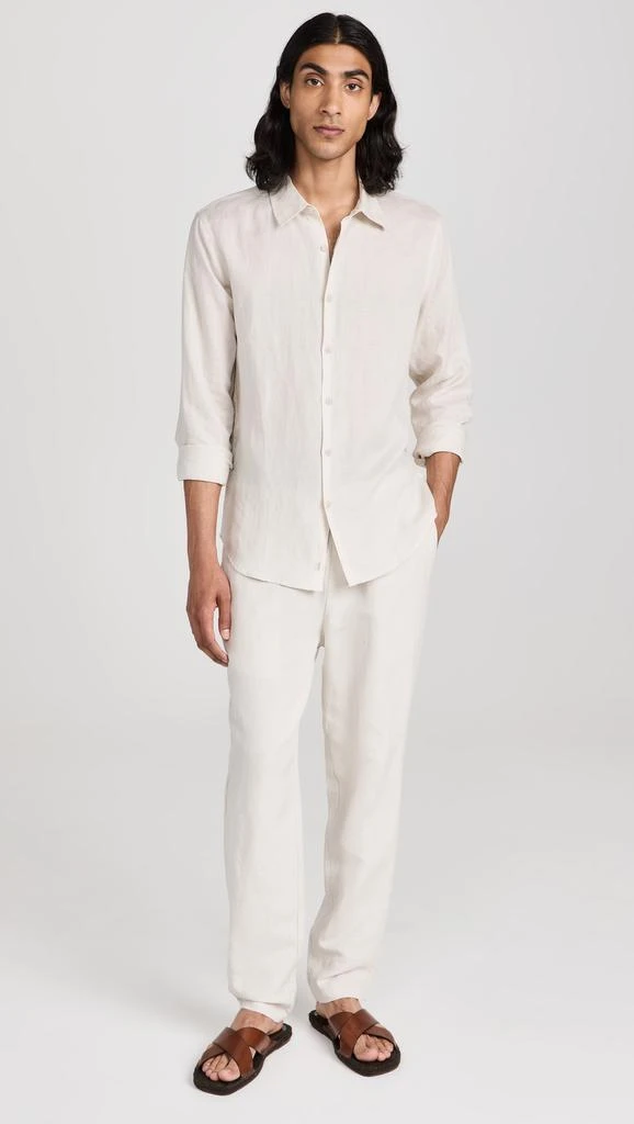 Onia Air Linen Long Sleeve Shirt 4