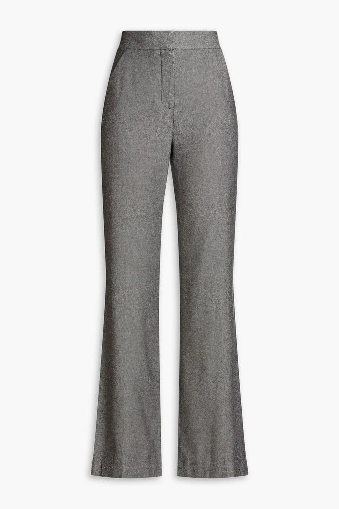 VERONICA BEARD Lebone cotton-blend tweed flared pants 1
