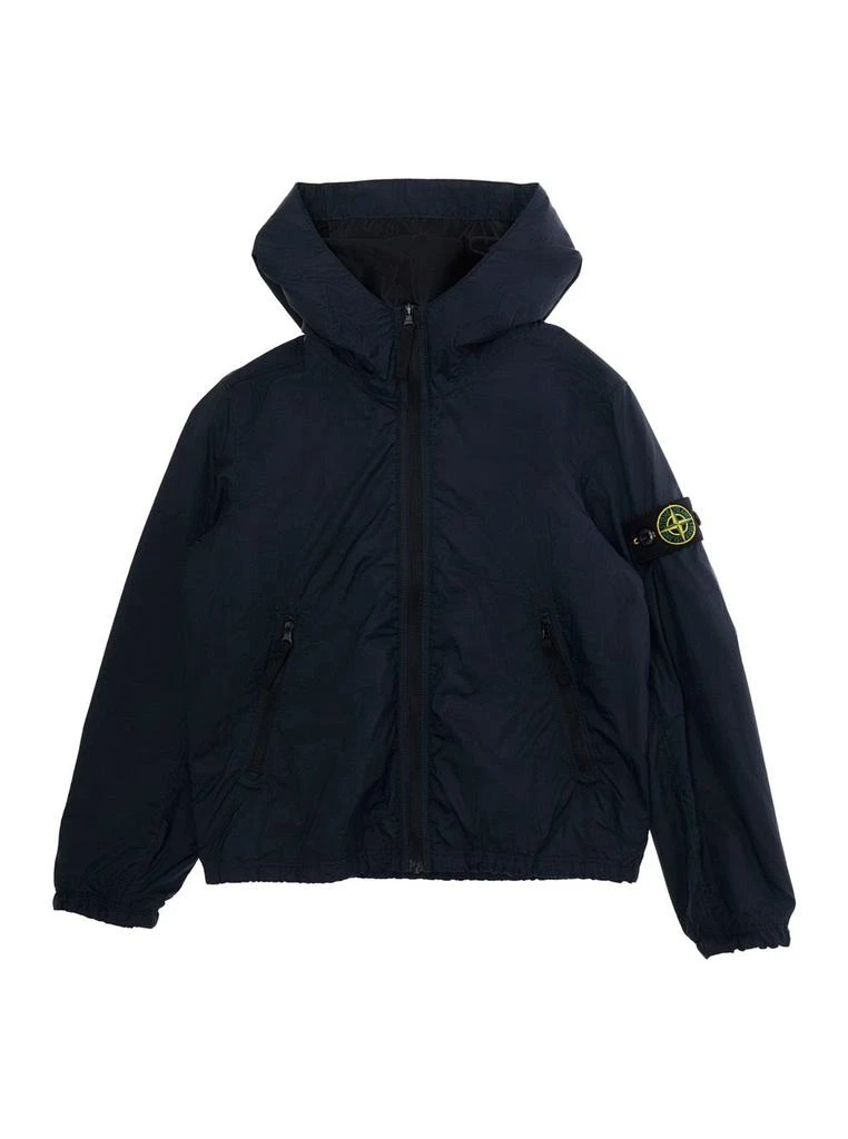 Stone Island Junior Stone Island Junior Logo Patch Parka