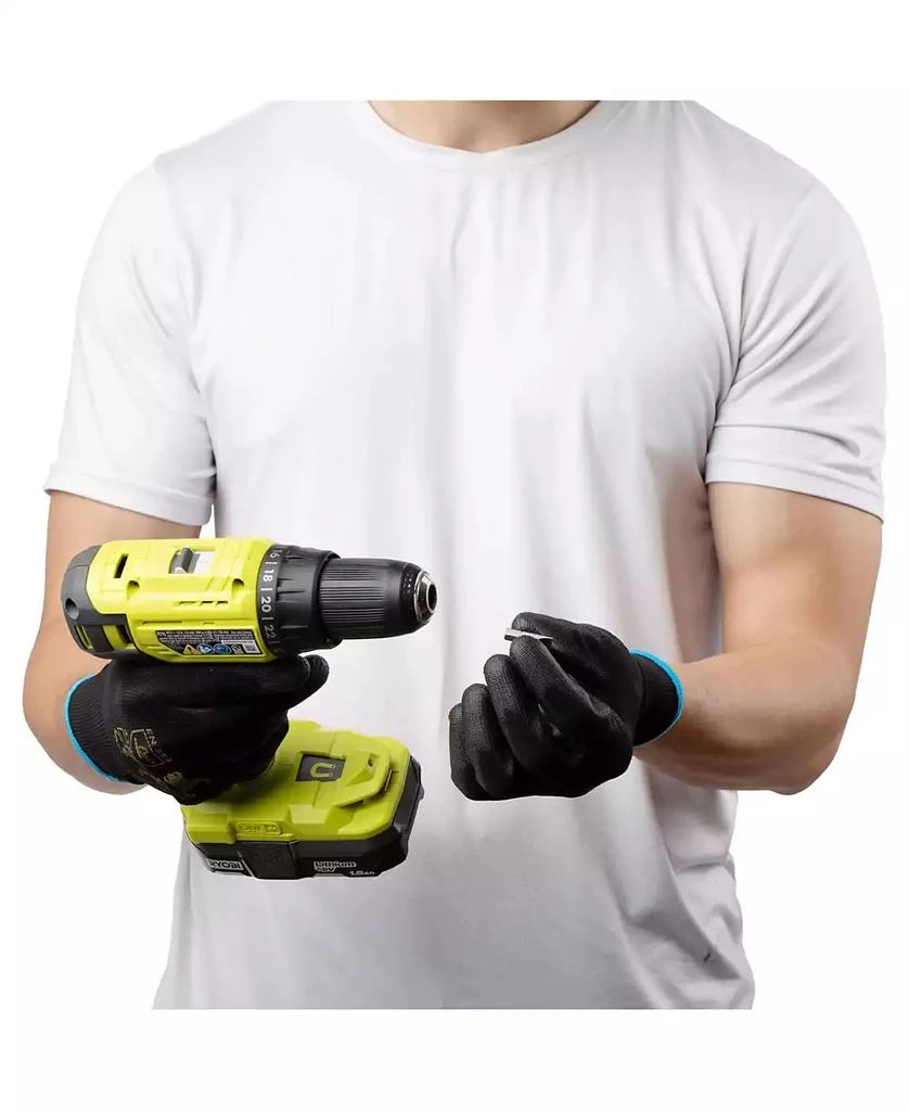 G & F Products 12 PAIRS Men Work Gloves, Lightweight Grip Gloves For Work 3