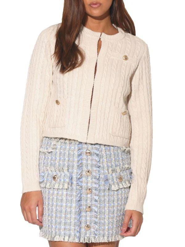 Walter Baker Giselle Cable Knit Cardigan 3