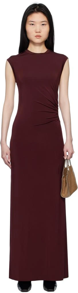 Stella McCartney Burgundy Sleeveless Maxi Dress 1