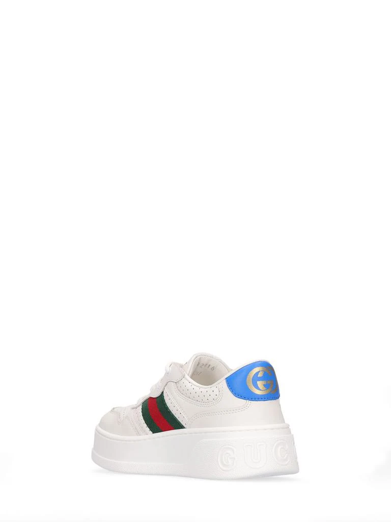 GUCCI Chunky B Leather Sneakers 3