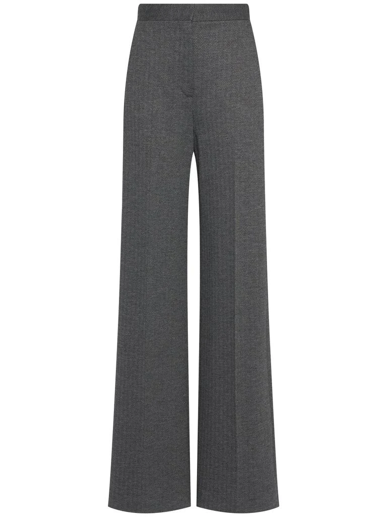 Max Mara Angora Wool Blend Jacquard Wide Pants 1