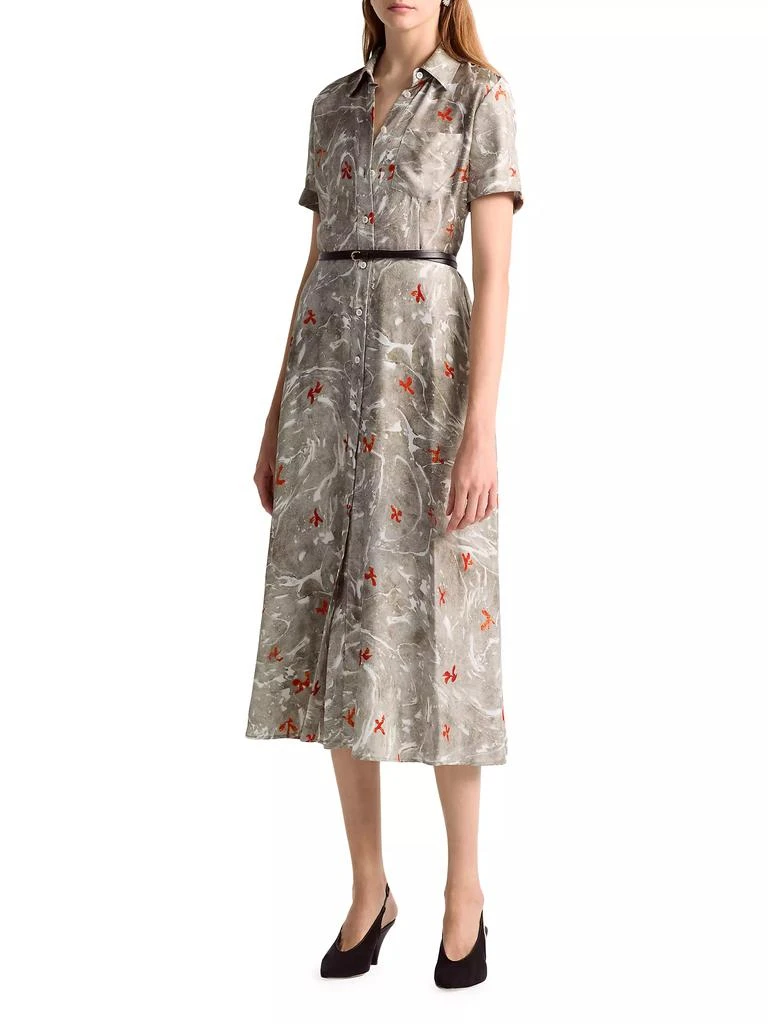 Altuzarra Kiera Belted Silk Midi-Dress 1