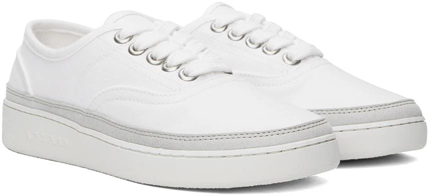 A.P.C. White Plain Simple Sneakers 4