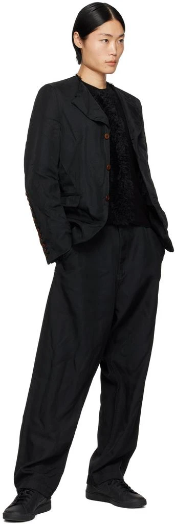 Black Comme des Garçons Black Deconstructed Collar Blazer 4