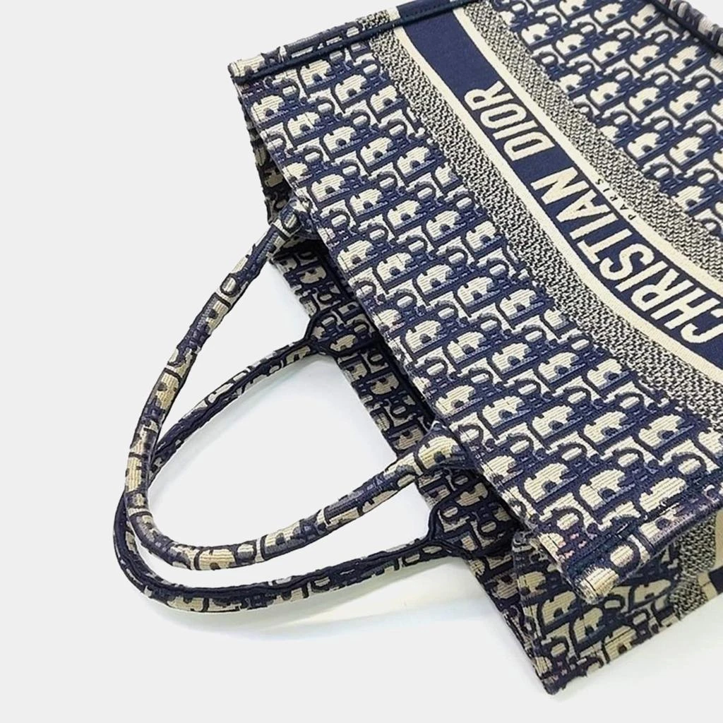 Dior Christian Dior Blue Oblique Canvas Book Tote Bag 3