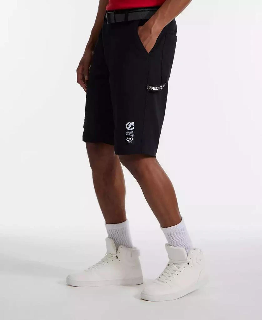 Ecko Unltd Men's Keep Tabs On Belted Cargo Shorts 4