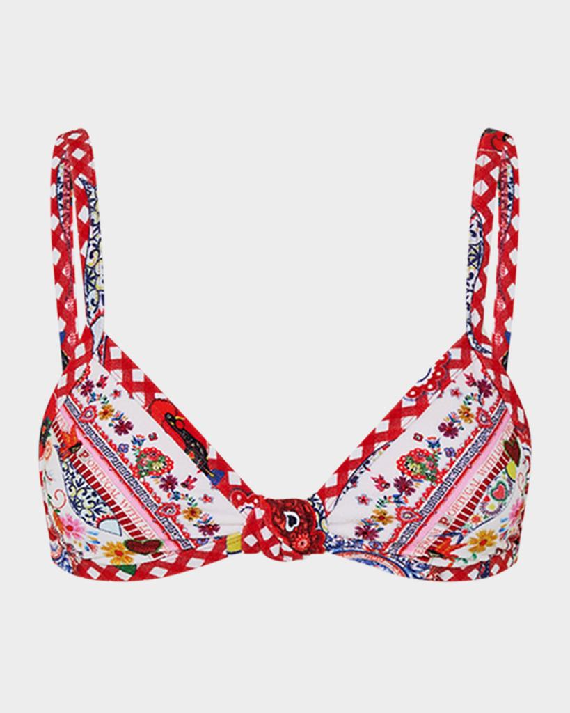 Camilla Faith, Luck & Justice Knot Front Triangle Bikini Top